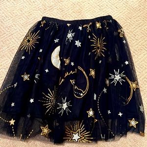 Navy/metallic skirt size 12